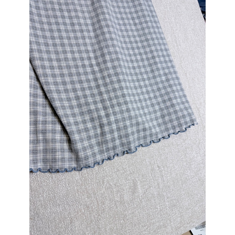 Y2K Secret Treasures Blue Plaid Teddy Bear Nightgown Sleep Dress Medium - Picture 9 of 10
